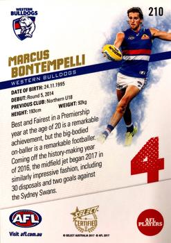 2017 Select Certified #210 Marcus Bontempelli Back